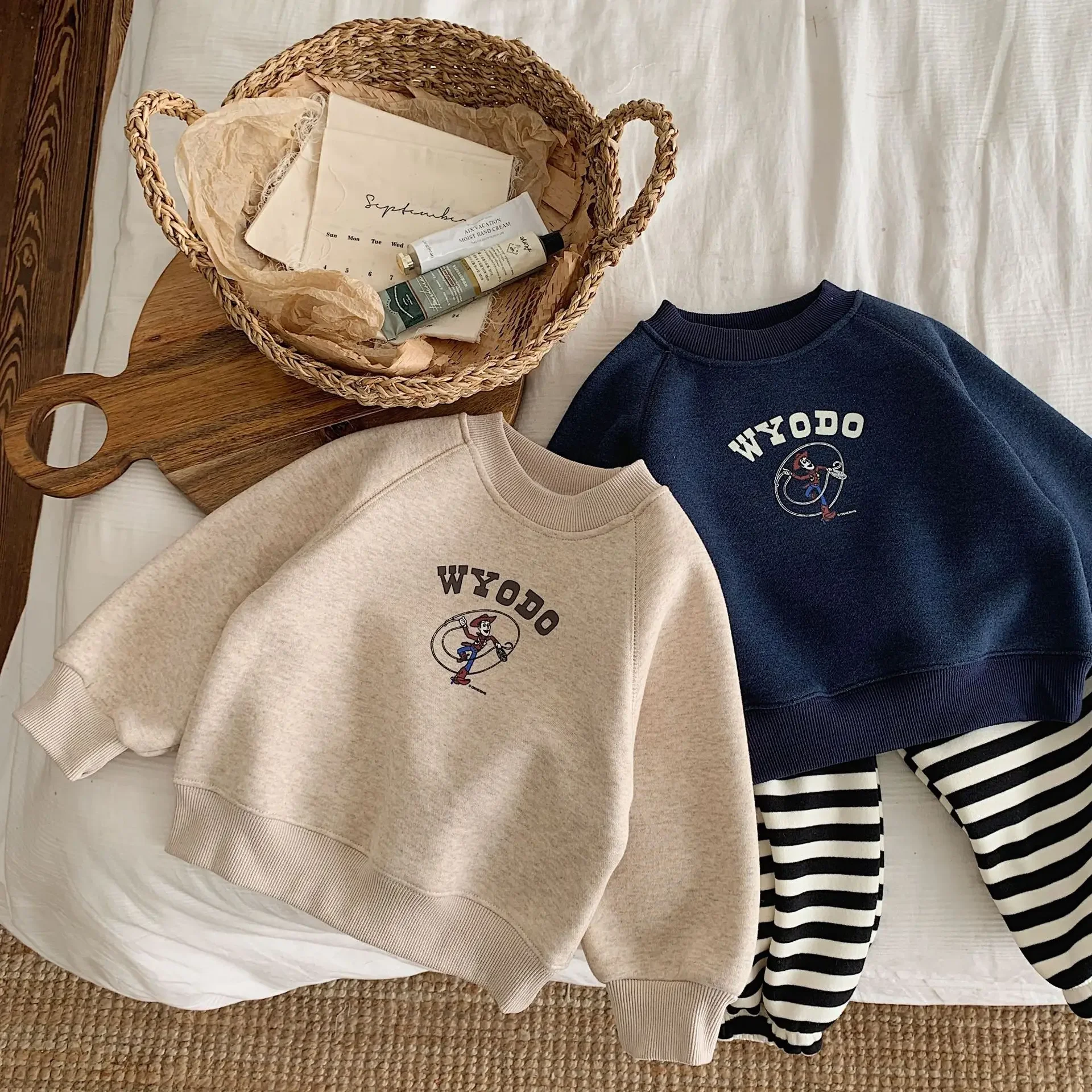 Pulls mignons pour tout-petits doublés en polaire