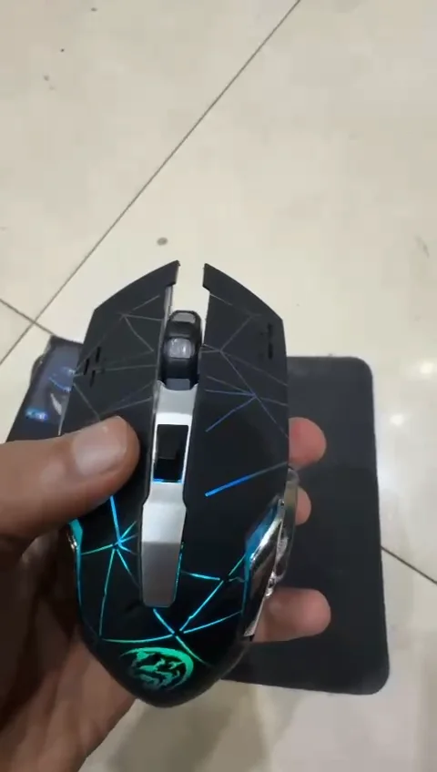 Rechargeable Wireless + bluetooth Gaming & normal use Mouse 6 Button ...