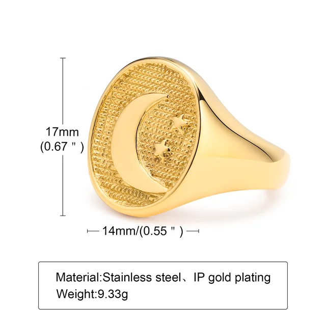 92244-f0a8bf.jpg Bague Pinky, bague chevalière, bague pour hommes et femmes, bagues chevalières florales en acier inoxydable, bague céleste étoile du nord CZ