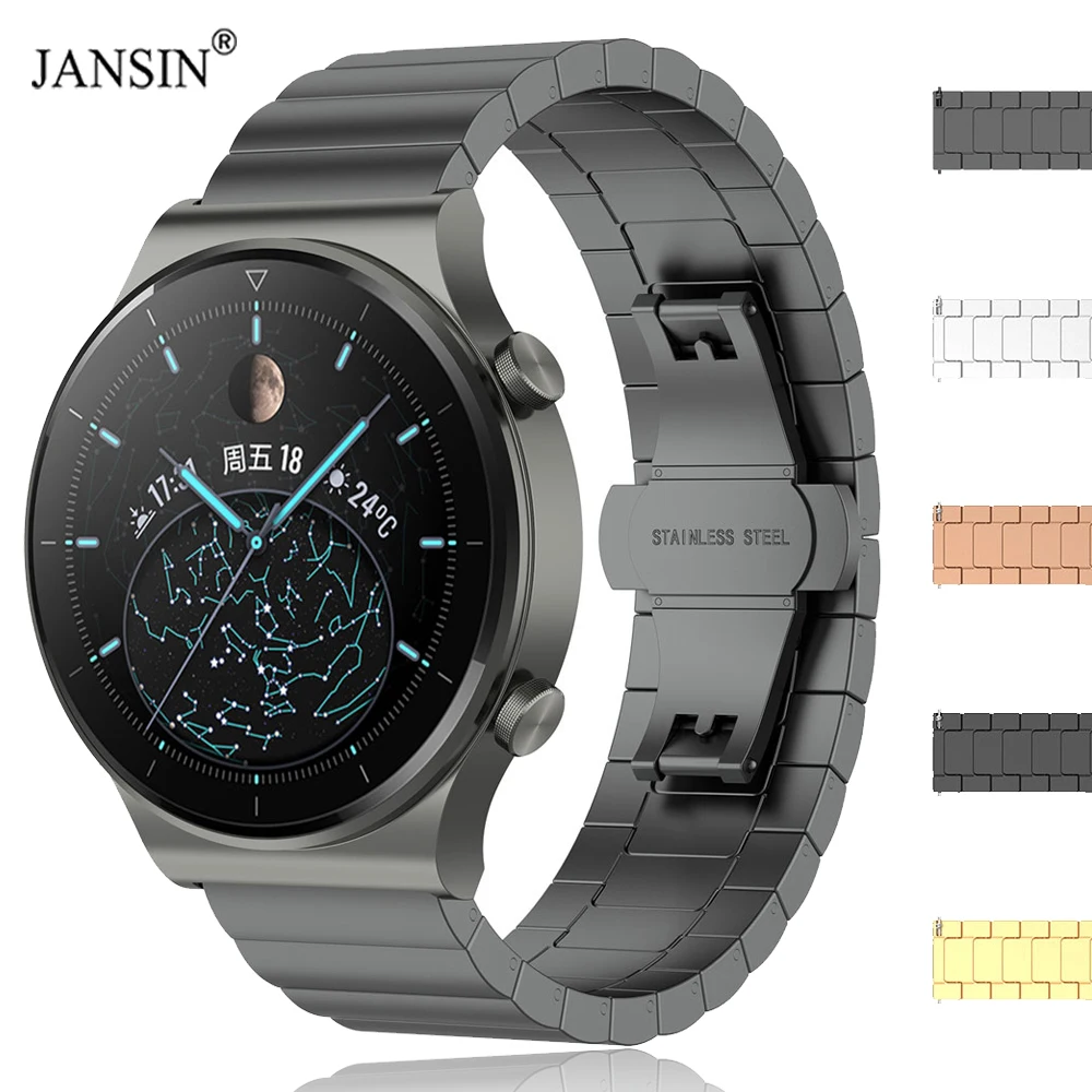 Браслет из нержавеющей стали для Huawei Watch GT 2 Pro, металлический ремешок для наручных часов Huawei Watch GT 2 Pro 46 мм