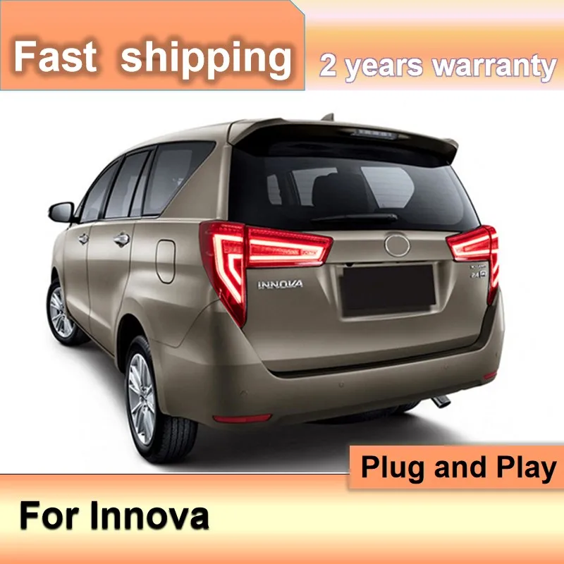 Accessori Auto Per Fanale Posteriore Toyota Innova 2016-2019 Fanale Posteriore Innova Drl + Freno + Indicatori Di Direzione + Retromarcia + Nebbia