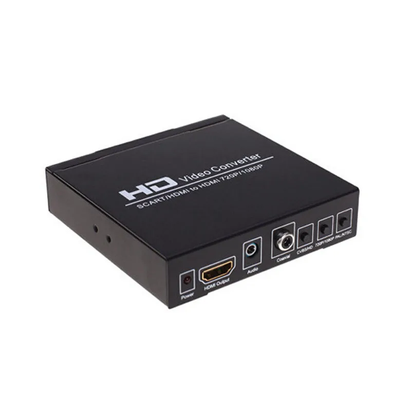

Преобразователь SCART в HDMI, видео аудио коробка, HD видео преобразователь Scart в HDMI адаптер с PAL/NTSC видео 1080P/720P для ТВ и DVD
