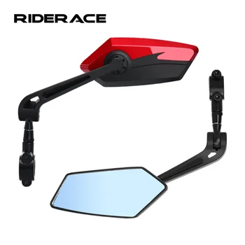 Specchietto retrovisore per bicicletta Riflettore grandangolare bicolore Specchietti retrovisori per bici trasparenti ad ampio raggio Specchio flessibile sinistro destro per ciclismo