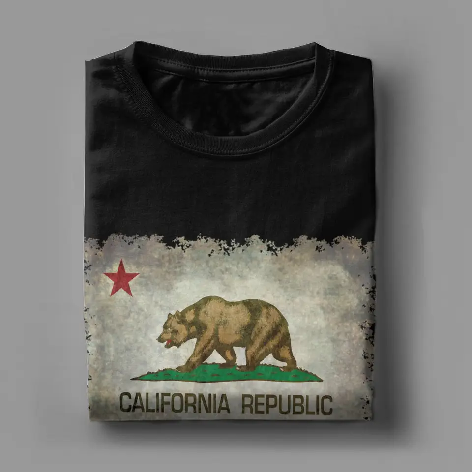 REPUBLIC OF CALIFORNIA - Camiseta Para Hombre, Negro, L