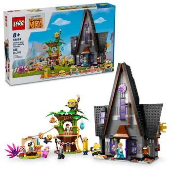 LEGO Despicable Me 4 Minions and Gru's Family Mansion Minions Toy House and Tree Playset from Movie Fun Despicable Me Toy 75583