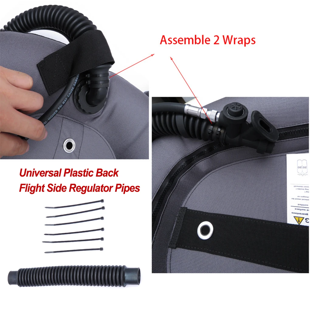 Scuba Diving Corrugated Exhaust Hose Pipe Equipment Connector 16inch round 3