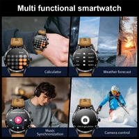 LIGE montre intelligente pour hommes connexion Bluetooth écran AMOLED Smartwatch hommes IP68 étanche appel vocal samrtwatches pour Android iOS 6