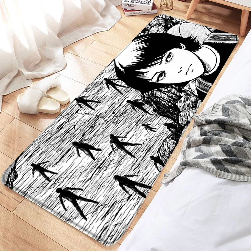 

Living Room Carpet Horror Junji Ito Floor Mat Doormats Pets Rugs Bathroom Mat Kitchen Hallway Foot Rugs Home Decor Birthday Gift