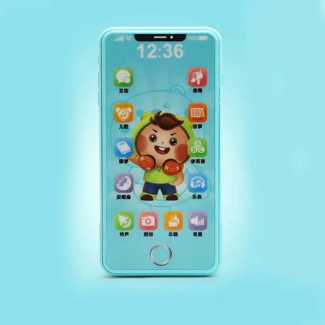 Kids Smart Touch Screen Mobile Phone Toy Multi-function Simulation Children Puzzle Early Education Mobile Phone Baby Vocal Toys 3