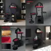 multi-level gothic style cat tree tower with removable cushion, hammock, cozy nest, and interactive toy 1