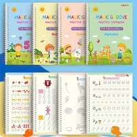 Reusable Magic Copybook Drawing Toys for Children Montessori Pen Control Training Writing Sticker Learning Educational Toy Kids 2
