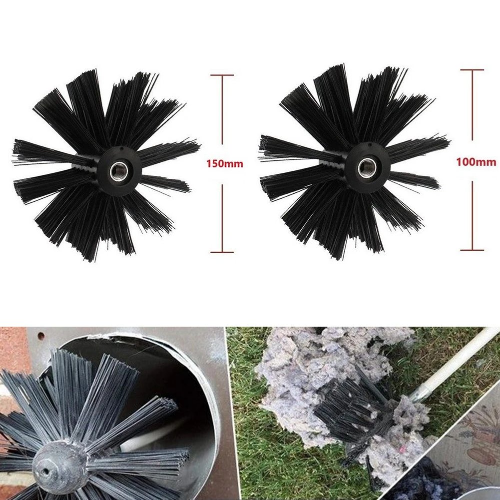 Chimney Brush Accessories 100 Mm/150mm Chimney Cleaner Sweep Rotary Fireplaces Inner Wall Cleaning