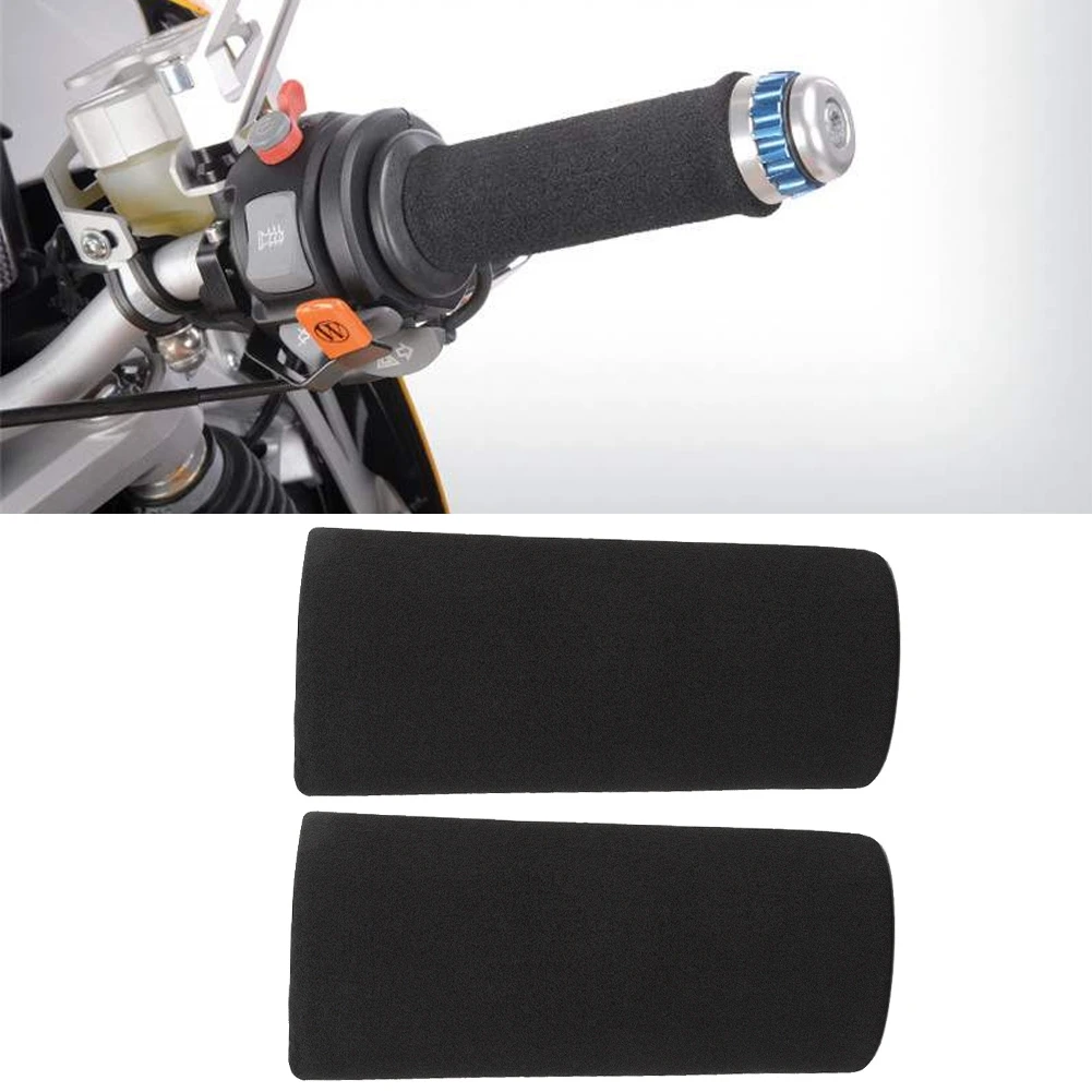 

2pcs Motorcycle Non Slip Anti Vibration Soft Foam Handlebar Grip Cover Universal
