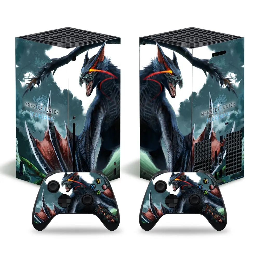 Per Xbox Series X Monster Hunter Pvc Skin Adesivo In Vinile Cover Console Controller Dualsense Adesivo Protettivo Antipolvere