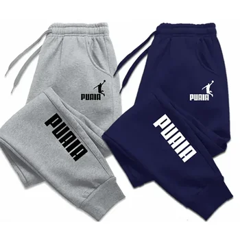 Men’s Printed Logo Drawstring Jogger Sweatpants