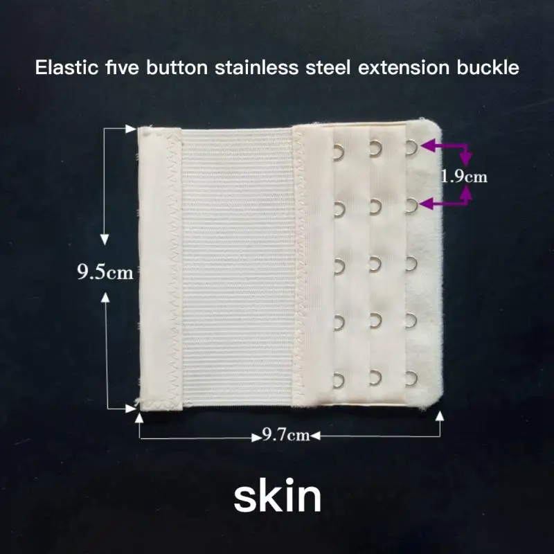 3/5 pcs Elastic Bra Extenders Strap Extension 2/3/4 hooks Women Intimates Lengthened Bra Hook Extenders Bra Intimates Accessory