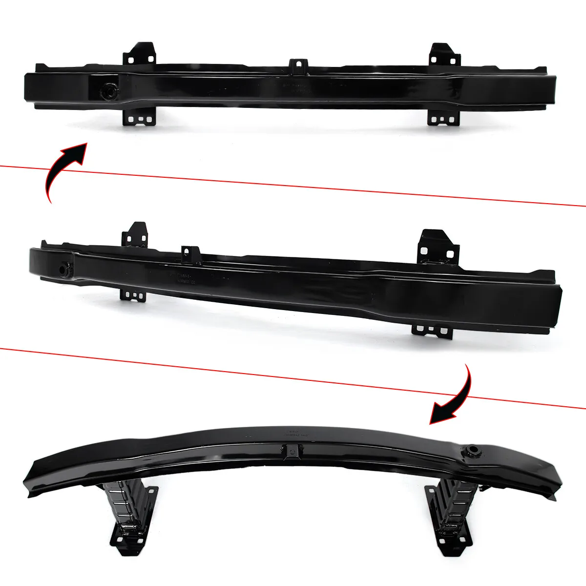 Frontstoßstange verstärken FÜR BMW 3er E90 E91 316d 320d 325d 330d 2005–2012 Frontstoßstange Verstärkungsträger IMPACT BAR – Detail 6