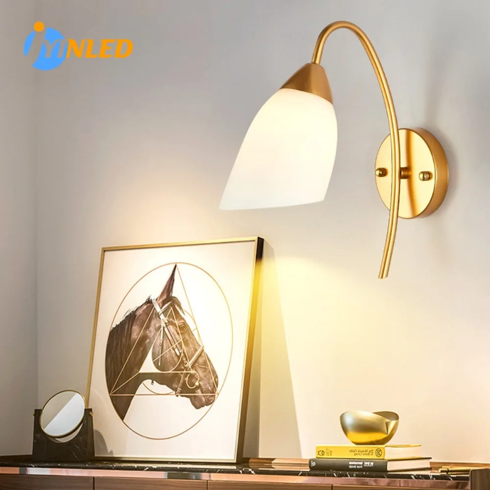 

Modern Wall Lamps For Rotation Living Room Lights Bedroom bedside Aisle Corridor Foyer Hall Spin Indoor Lighting Home fixtures