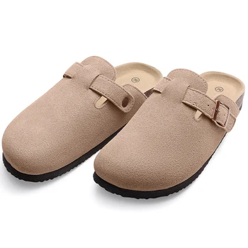 Pallene Women Classic Clogs Cork Footbed Slippers Slip-on Cork Sandals Feamle Unisex Beach Shoes Outdoor Men Mules And Clogs