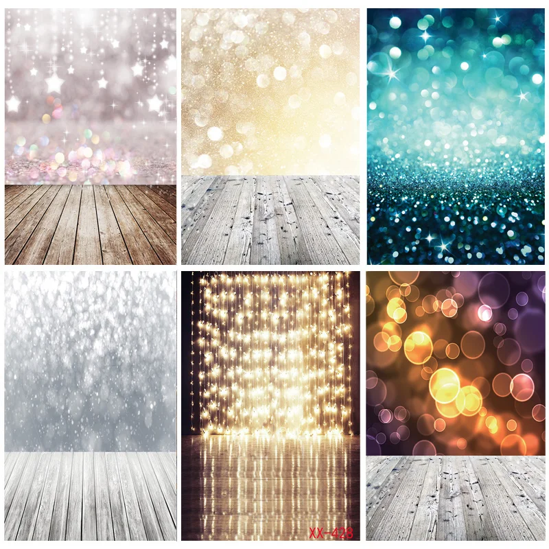 

Vinyl Abstract Bokeh Photography Backdrops Glitter Facula Light Spot Photo Background Studio Photocalls Props 211025 ZLSY-56