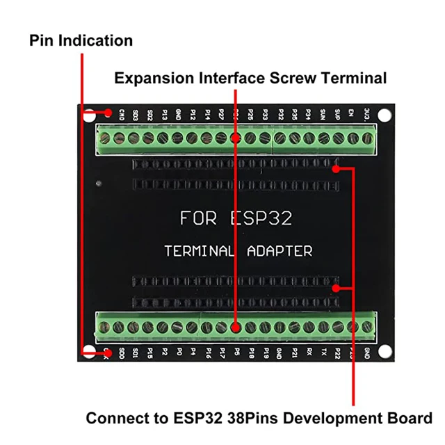 3 Schede Di Espansione ESP32 - Breakout Board Con Morsetti A Vite Per ESP-WROOM-32 - Foto 7