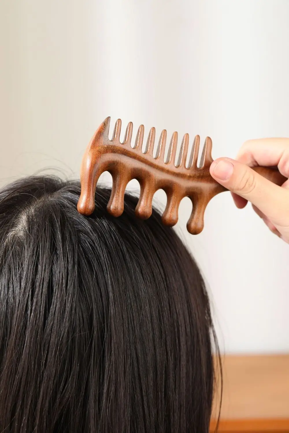 1Pcs Massage Kamm Multi Funktionale Große Zahn Kamm Kunststoff Kamm Kopf Kopfhaut Massage Breite Dicke Meridian Massage Kamm – Detail 7