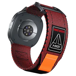 Sports Nylon Strap - Tactical Band and Bracelet Watchband Belt for Galaxy Watch 9 8 (Red)