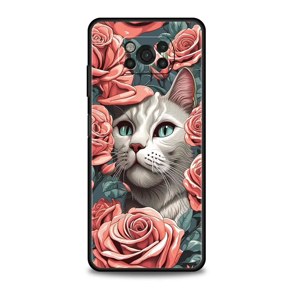 Charming Cat-Themed Soft Phone Case Cover