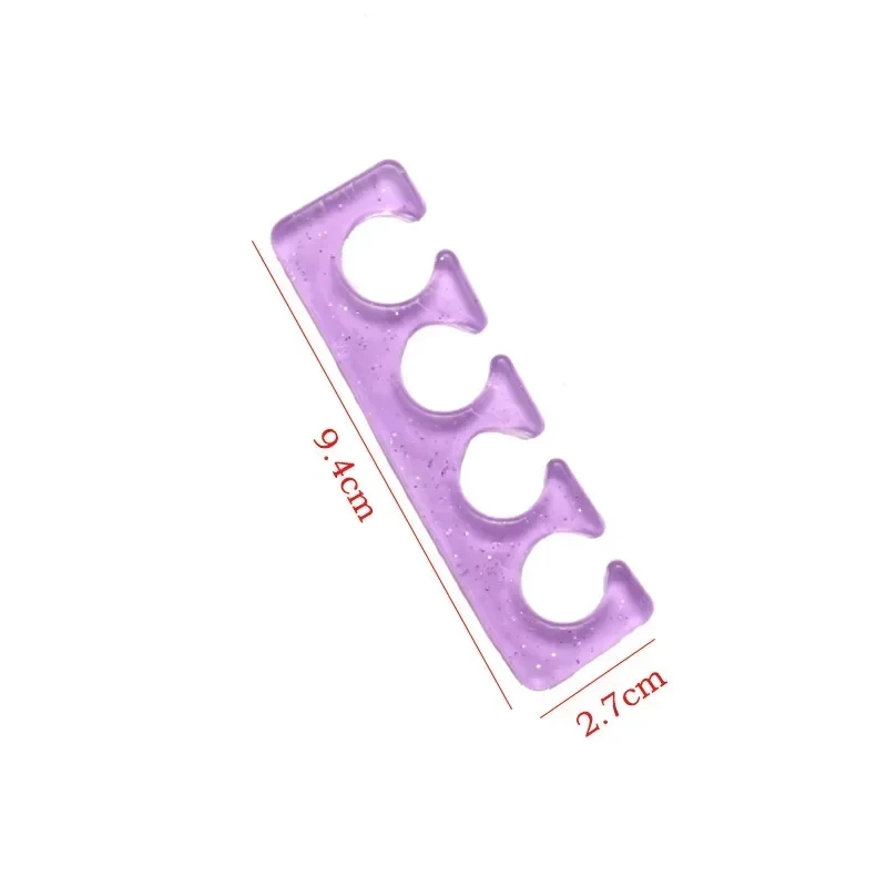 1 Pair Silicone Manicure Pedicure Finger Separator Flexible Fingers Toe Spacer Separation Straighteners Nail Fingered Splitter