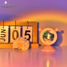 

Atmosphere Projector Sunset Lights LED Portable Coffee Shop Photography Wall DECO Desk Lamp Rainbow Mini Night Light 2022