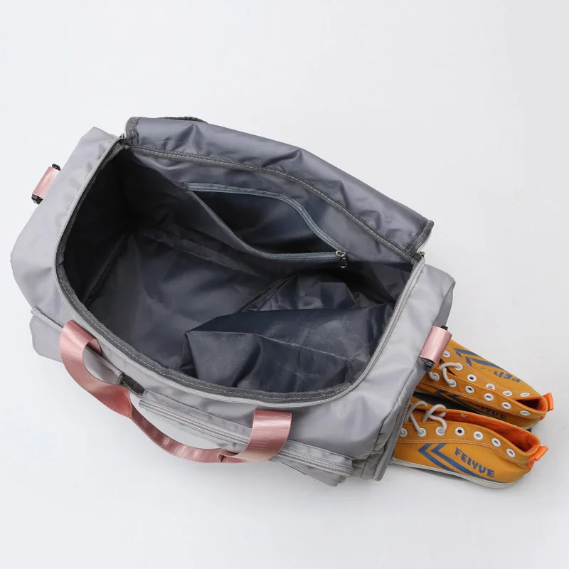 Waterproof Gym Fitness Yoga Sports Bags for Women Carry On Travel Bags Large Capacity Weekender Overnight Duffle Luggage Handbag 3