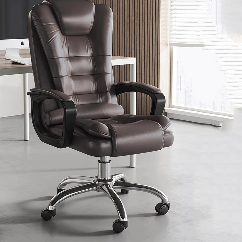 Comfortable Rolling Office Chair Ergonomic Meditation Modern Leather Office Chair Bedroom Chaise De Bureaux Luxury Furniture