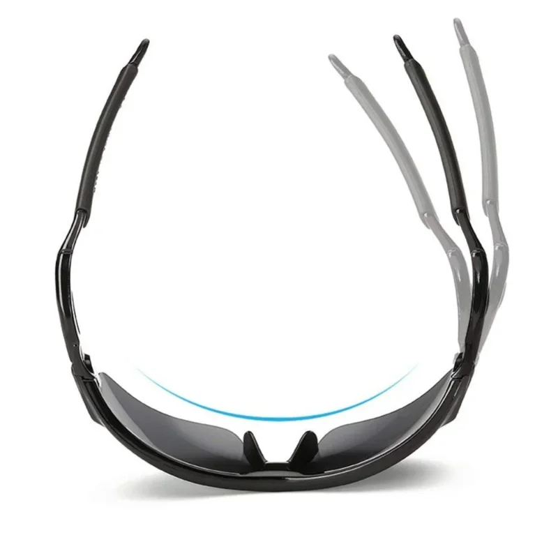 2PCS Night Vision Glasses Black Frame Men Sun Glasses Women Sport Sunglasses Outdoor PC Driver Night Goggles