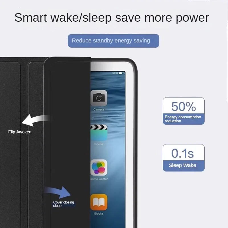 Magnetic Folding PU Stand Soft TPU Back Cover