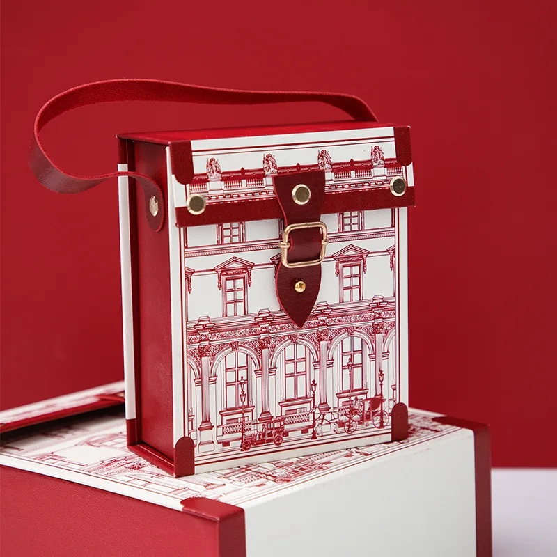 100% Premium Wedding Candy Gift Box with Handle – Round & Square Paper Boxes for We... - SKU WCGB1557 - UGI Packaging