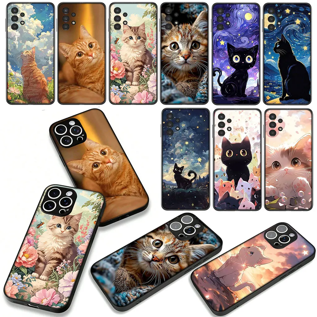 Kitten Cat Meow Wallpaper Phone Case Cover