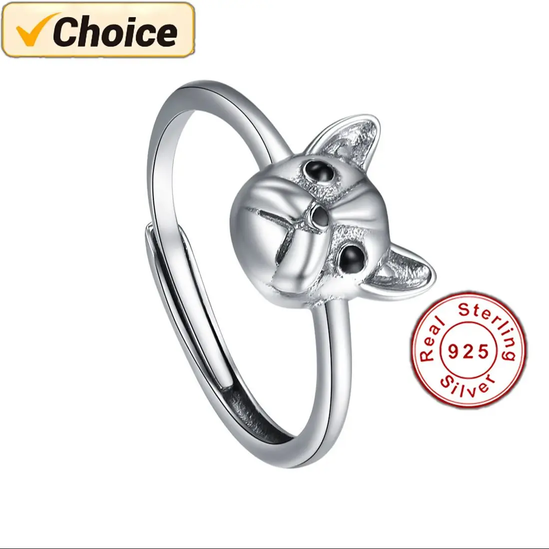 

Silver Rings for Women Small Dainty 925 Sterling Silver Ring for Women Minimalist Jewelry