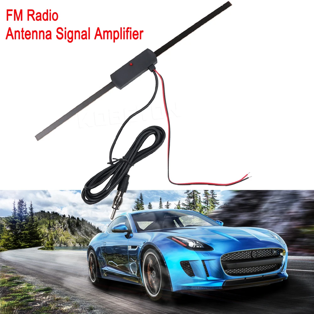 Car Windshield Am Fm Radio Antenna Signal Stereo Amplifier 12v Active