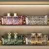 Luxury Crystal Clear Makeup Organizer, Plastic Cosmetic Storage Box, Freestanding Display Case, Lightweight for Bathroom, Vanity 4