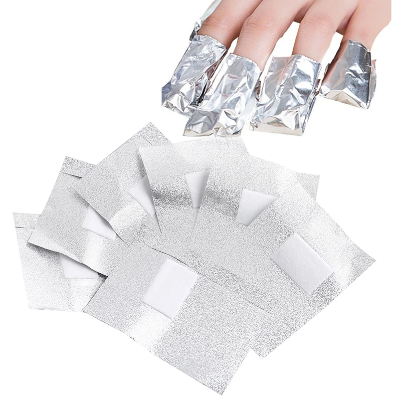 

100 шт алюминиевая фольга для удаления обертывания ногтей искусство замачивания акриловый гель для снятия ногтей для маникюра педикюра Гель Инструменты