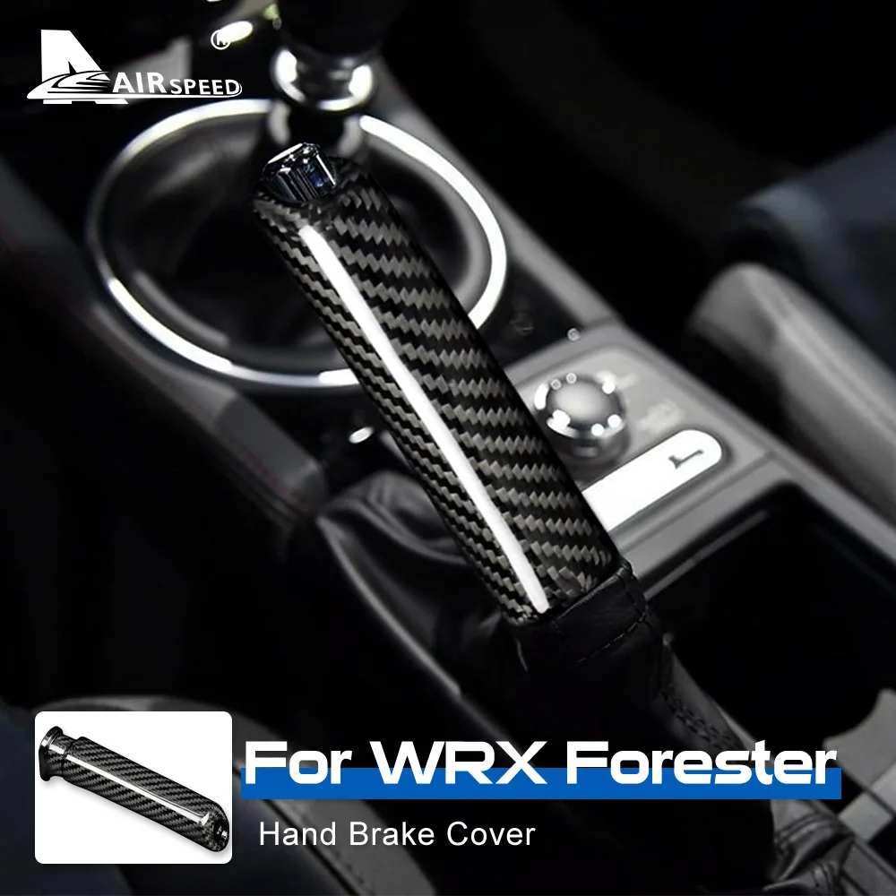 Real Hard Carbon Fiber Replace Cover For Subaru WRX 2014-Forester 2008-LHD RHD Car Handbrake Grips Cover Interior