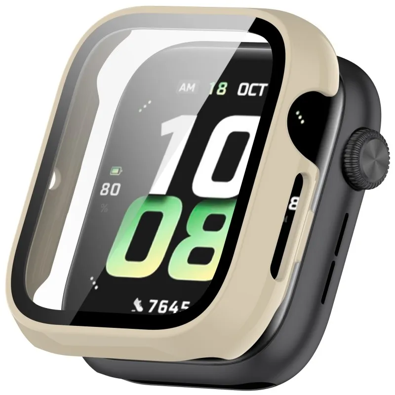 Durable Tempered Glass Protective Case for Smartwatch - Scratch-Resistant Cover and Screen Protector Accessory