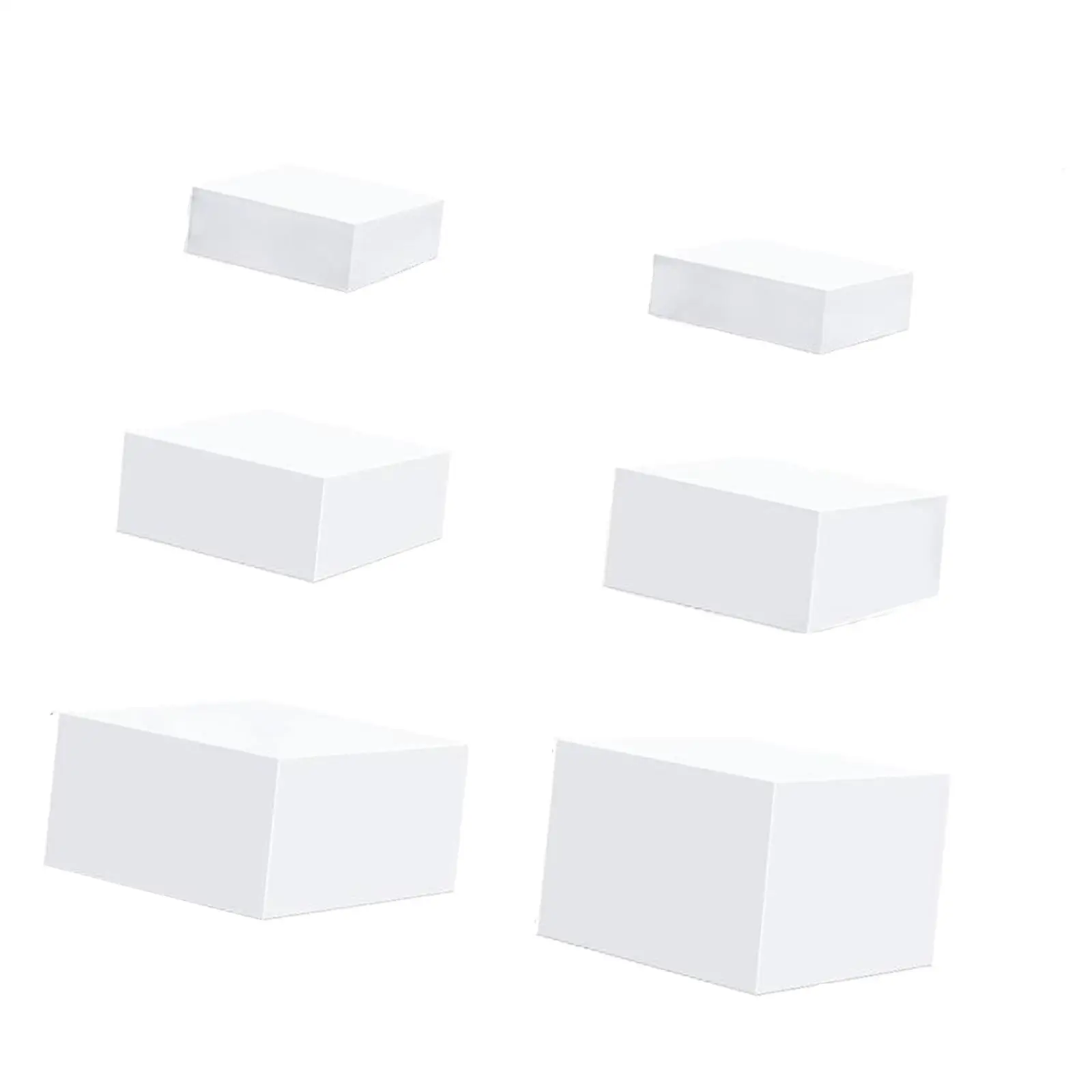 6 Pieces Acrylic Display Risers Box for Buffet Table 5 Sided Nesting Risers for Food Jewelry Collection Cosmetics Collectibles 6 Pieces Acrylic Display Risers Box for Buffet Table 5 Sided Nesting Risers for Food Jewelry Collection Cosmetics Collectibles