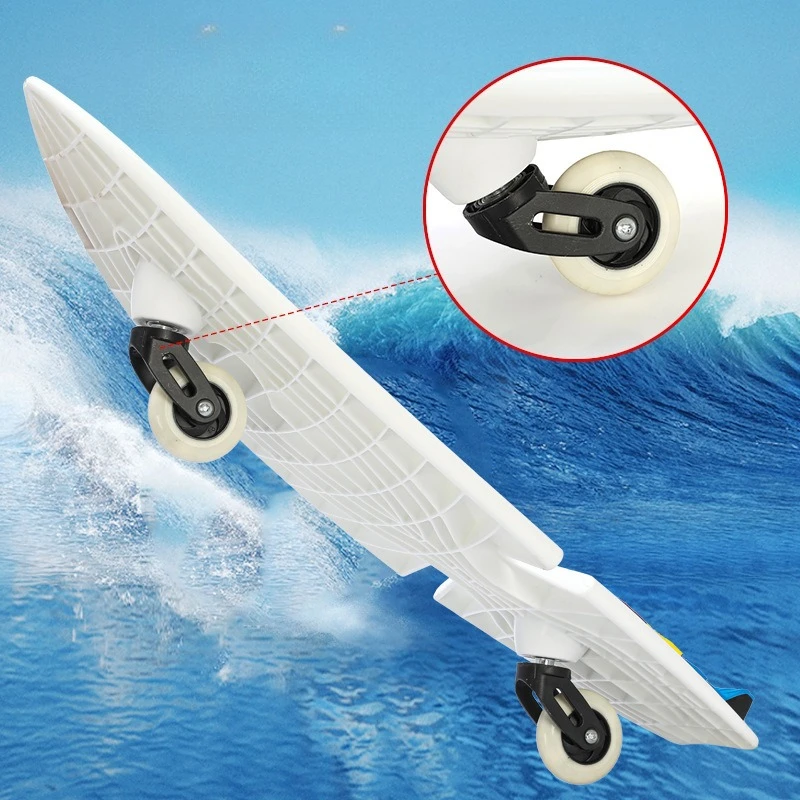 Planche de surf terrestre à 2 roues, planche d'onde Dragon pour jeunes, moulage intégré, roue universelle silencieuse, Simple, facile à apprendre pour débutants