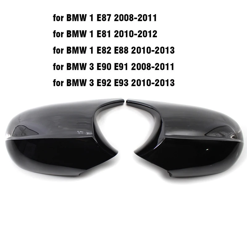 

Horn Rearview Mirror Shell Bright Black Cover Suitable For E81 E87 E92 E90
