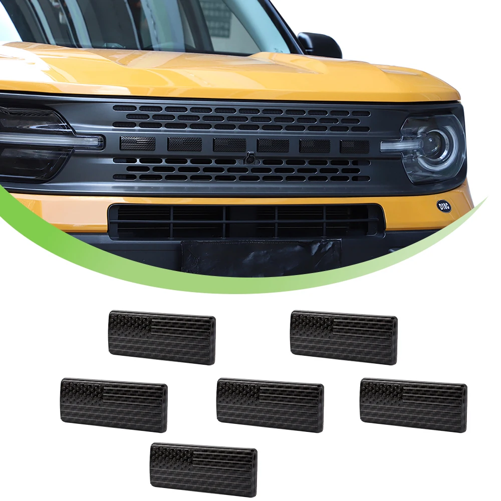 Car Exterior Front Rear Emblem Letter Decoration Cover Trim Protector for Ford Bronco Sport Replacement car fender emblem badge