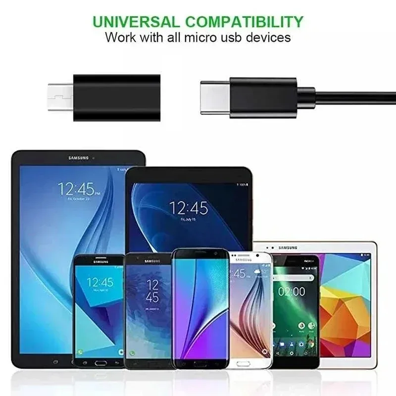 USB to Type C Adapter USB Type C To Micro USB Android Adapter Connector Phone Tablet Micro Male To Type C Female Converters Xiaomi Huawei