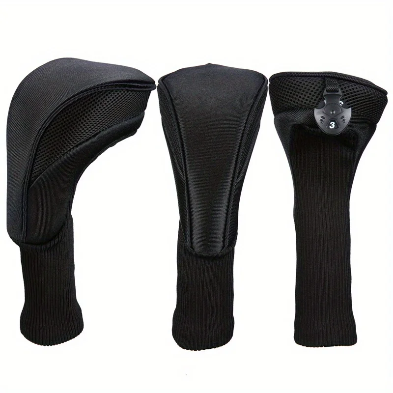 3pcs Premium Golf Headcovers Set For Driver Fairway Wood And Hybrid golf club head covers golf putter head covers golf iron head covers