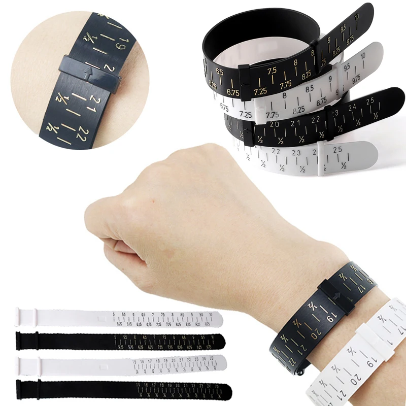 Plastic Bracelet Bangle Gauge Sizer Jewelry Measure Wrist Size Tool 15-25cm  Jewellery Bracelet Making Tool White for Jeweler - AliExpress