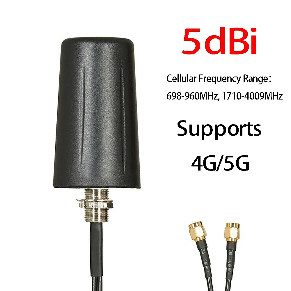 Antena exterior 4g Lte Sma Macho Mimo 5dbi Omnidireccional Externo